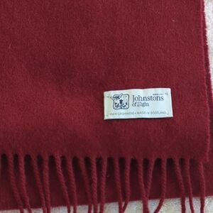 Johnstons of Elgin Merlot Cashmere Scarf